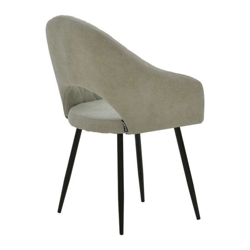 Πολυθρόνα Macie 4Life ύφασμα antique γκρι-μαύρο 58x50x85εκ