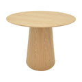 Tραπέζι Donda pakoworld mdf sonoma Φ100x76εκ