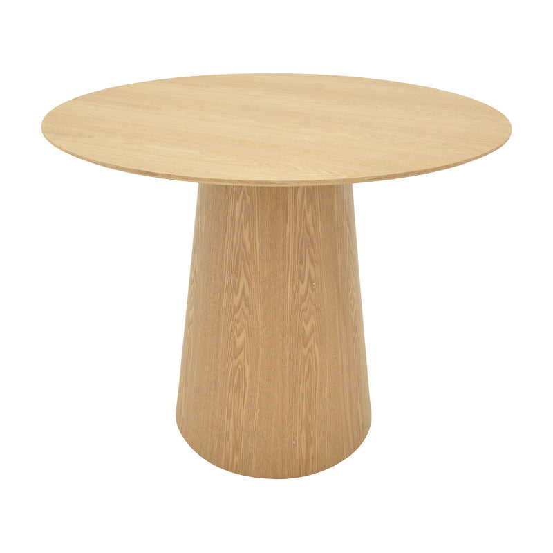 Tραπέζι Donda pakoworld mdf sonoma Φ100x76εκ
