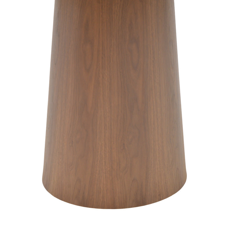 Tραπέζι Donda pakoworld mdf καρυδί Φ100x76εκ