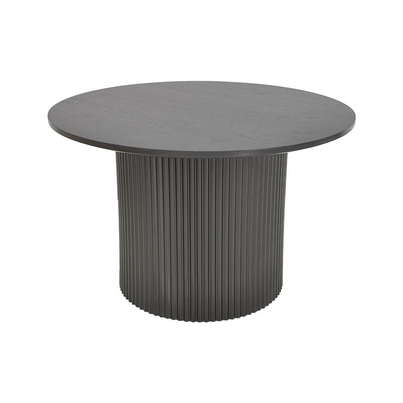 Tραπέζια σαλονιού Dovel pakoworld mdf-μεταλλο σετ 2τεμ. μαύρο