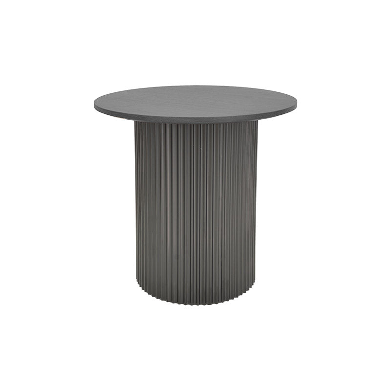 Tραπέζια σαλονιού Dovel pakoworld mdf-μεταλλο σετ 2τεμ. μαύρο