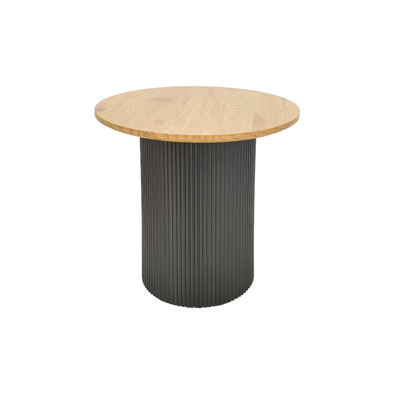 Tραπέζια σαλονιού Dovel pakoworld mdf σετ 2τεμ. sonoma-μαύρο μεταλλο