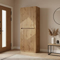 Παπουτσοθήκη-ντουλάπι Kebell pakoworld σε oak απόχρωση 71x41.5x180.4εκ