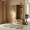 Έπιπλο εισόδου Zomie pakoworld σε oak απόχρωση 131x41.5x180.4εκ