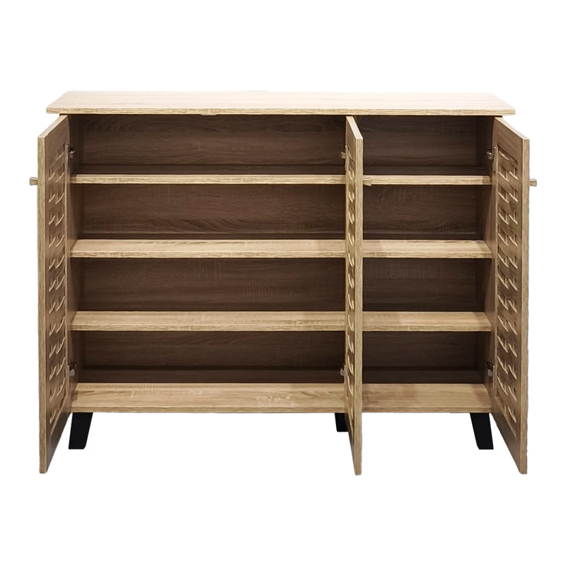 Παπουτσοθήκη-ντουλάπι Mantam pakoworld 16 ζεύγων sonoma 115.5x34x87εκ