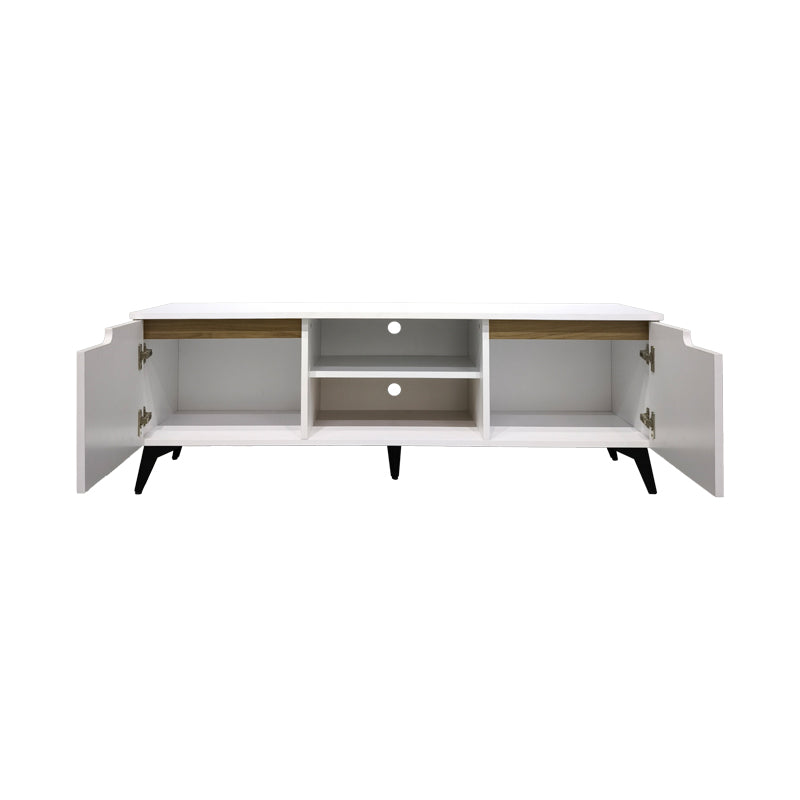 Έπιπλο τηλεόρασης Kemvio pakoworld  sonoma-λευκό 120x38x44εκ