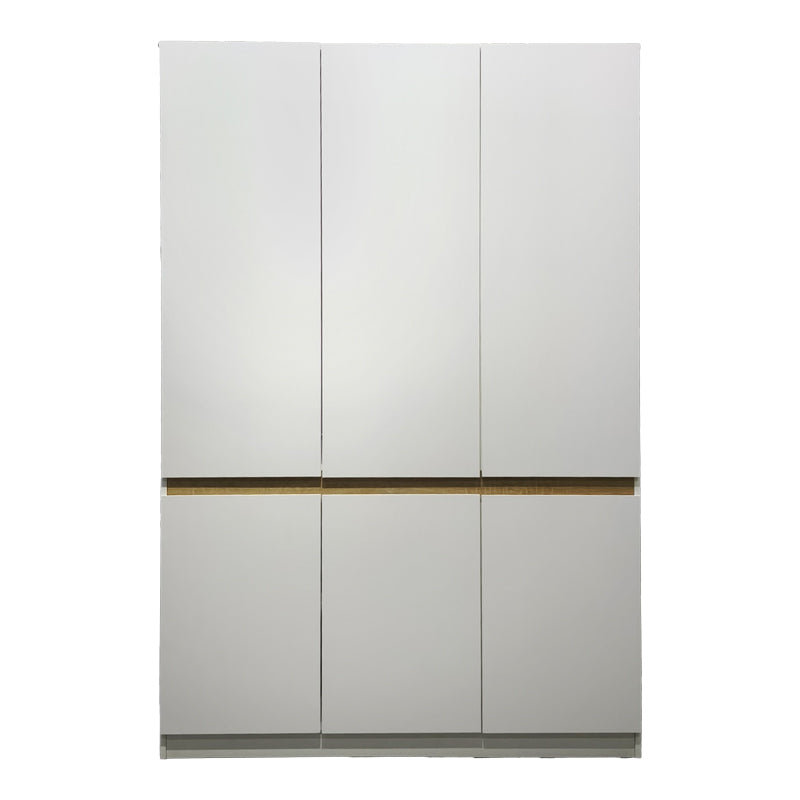 Ντουλάπα τρίφυλλη Merzia pakoworld λευκό με sonoma 120x46.5x183εκ