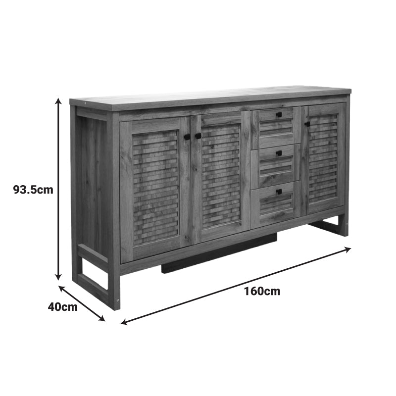 Μπουφές Beles pakoworld sonoma 160x40x93.5εκ