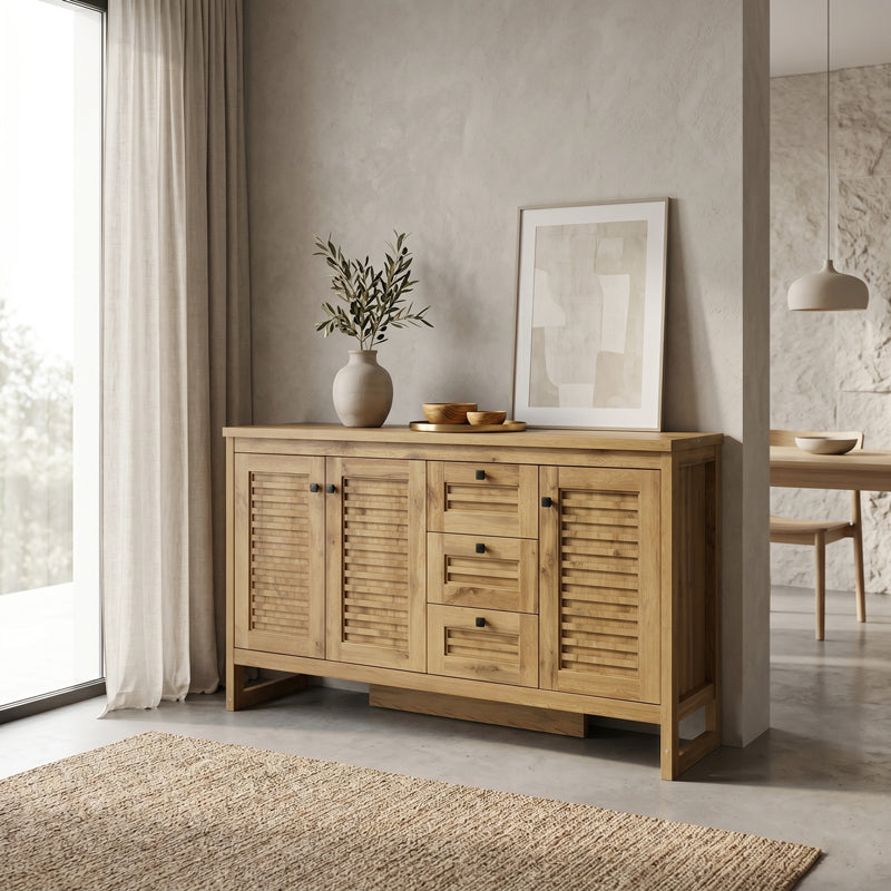 Μπουφές Beles pakoworld sonoma 160x40x93.5εκ