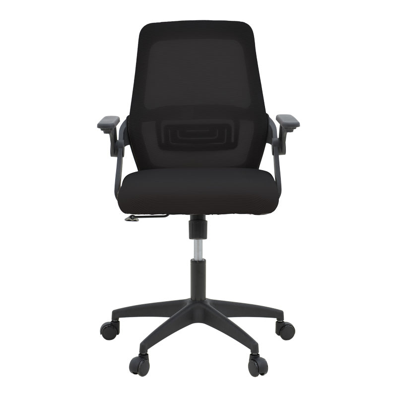 Καρέκλα γραφείου Reji pakoworld mesh ύφασμα μαύρο 58x60x89-99εκ