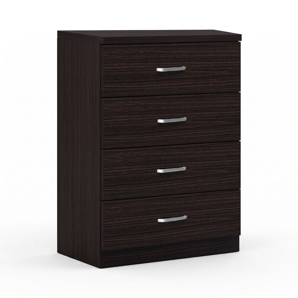 Συρταριέρα Killian pakoworld με 4 συρτάρια wenge 80x40x80εκ