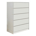 Συρταριέρα Kuanger pakoworld mdf σε λευκή απόχρωση 80x40x109εκ