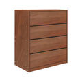 Συρταριέρα Kuanger pakoworld mdf σε καρυδί απόχρωση 80x40x89εκ