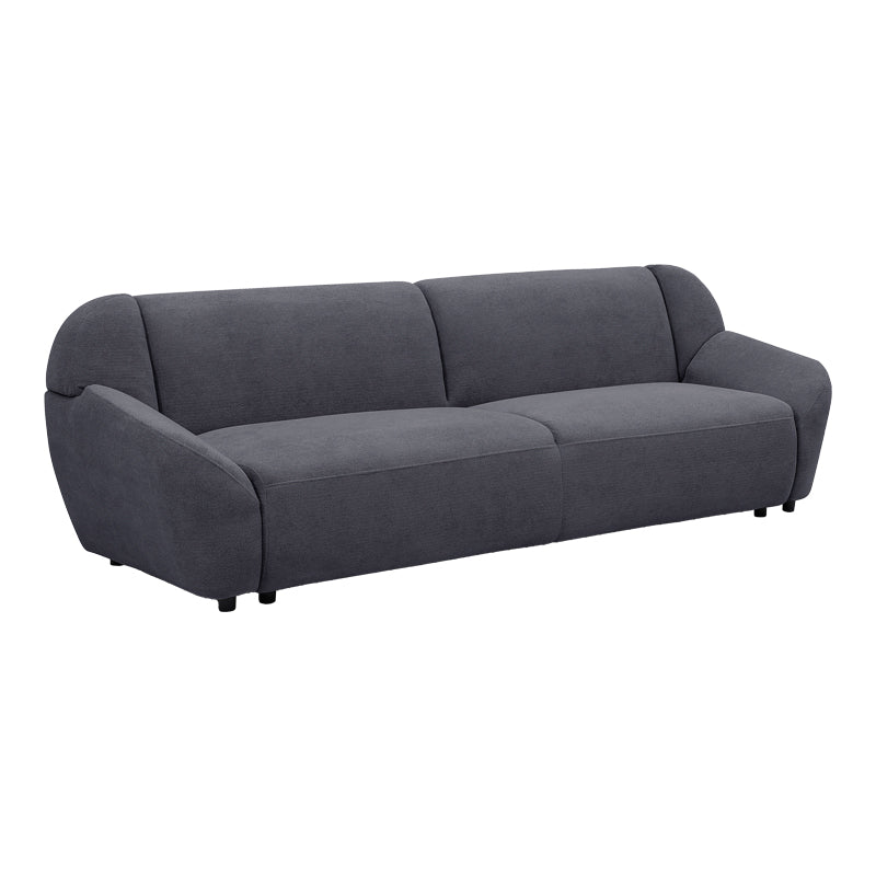 Καναπές τριθέσιος Echono pakoworld ύφασμα ανθρακί 230x88x77εκ
