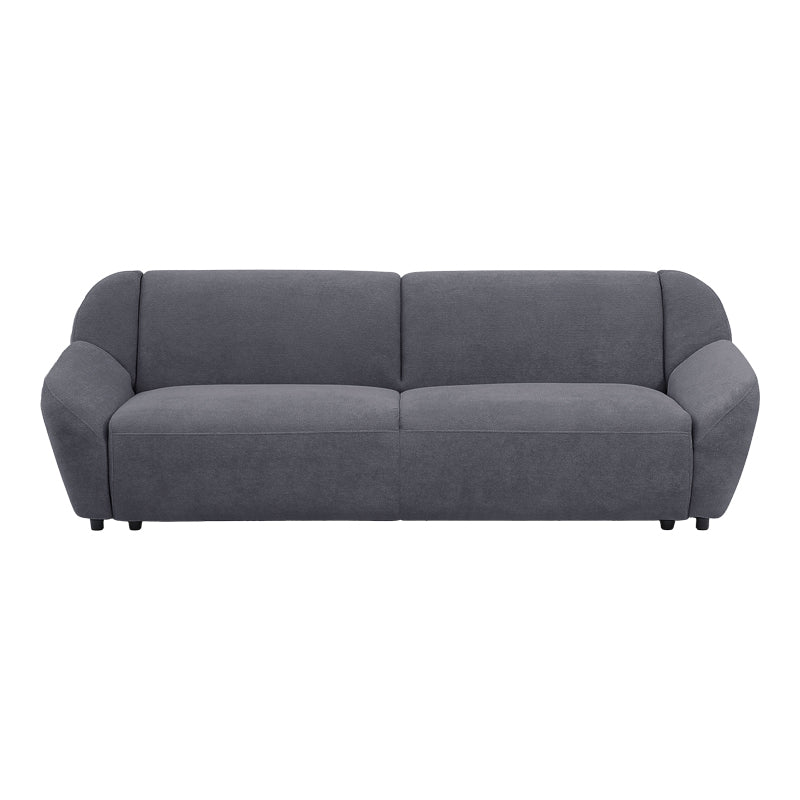 Καναπές τριθέσιος Echono pakoworld ύφασμα ανθρακί 230x88x77εκ
