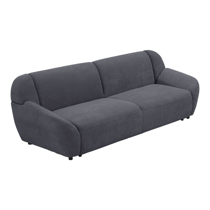 Καναπές τριθέσιος Echono pakoworld ύφασμα ανθρακί 230x88x77εκ