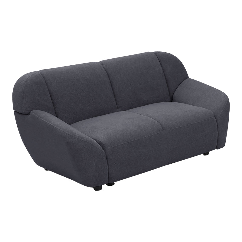 Καναπές διθέσιος Echono pakoworld ύφασμα ανθρακί 144x88x77εκ