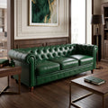 Kαναπές τριθέσιος τ. Chesterfield pakoworld pu κυπαρισσί 203x84x67εκ