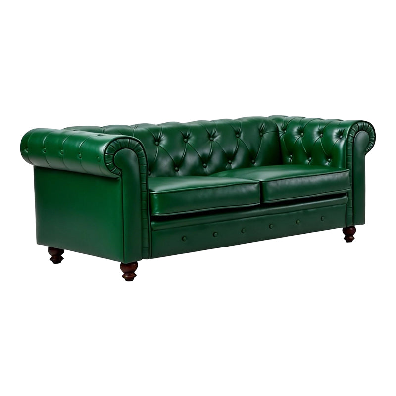 Kαναπές διθέσιος τ. Chesterfield pakoworld pu κυπαρισσί 160x84x67εκ