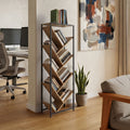 Βιβλιοθήκη Orunta pakoworld oak- μαύρο μέταλλο 40x26.5x125εκ