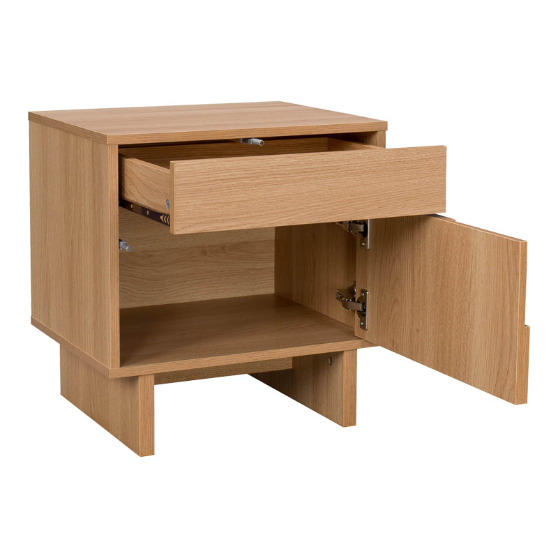 Κομοδίνο Jenfia 4Life mdf σε φυσική απόχρωση 48x39x50,5εκ
