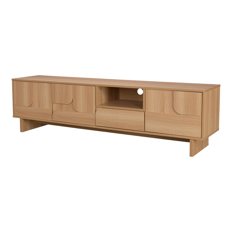 Έπιπλο τηλεόρασης Jenfia 4Life mdf σε φυσική απόχρωση 180x39x45,5εκ