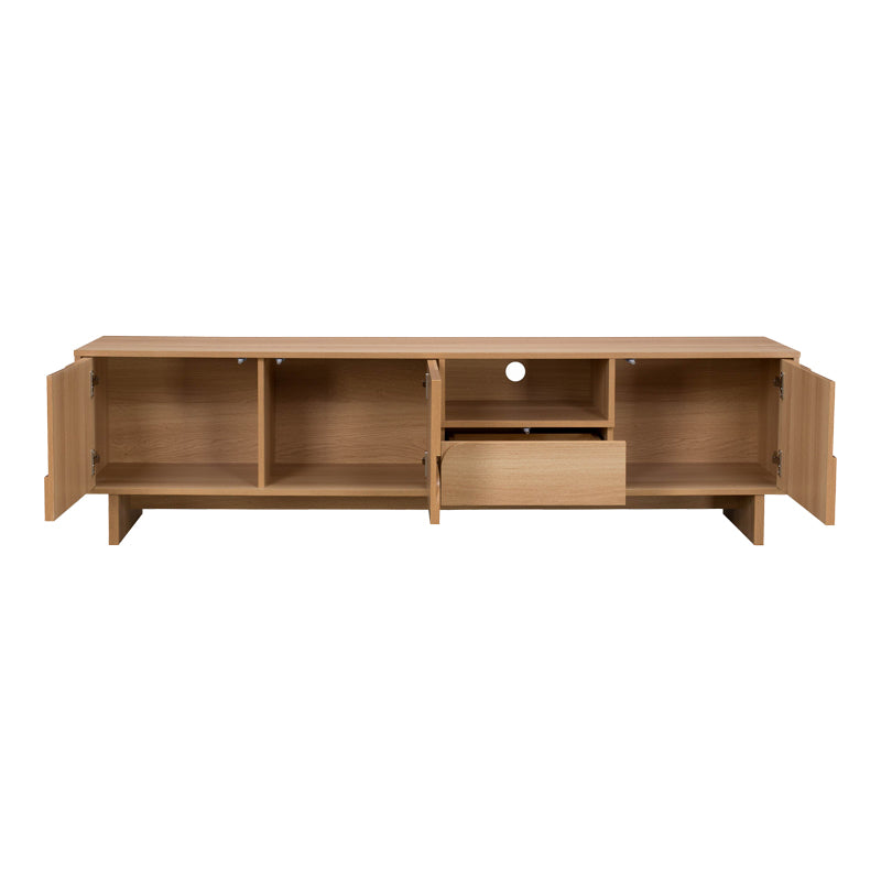 Έπιπλο τηλεόρασης Jenfia 4Life mdf σε φυσική απόχρωση 180x39x45,5εκ