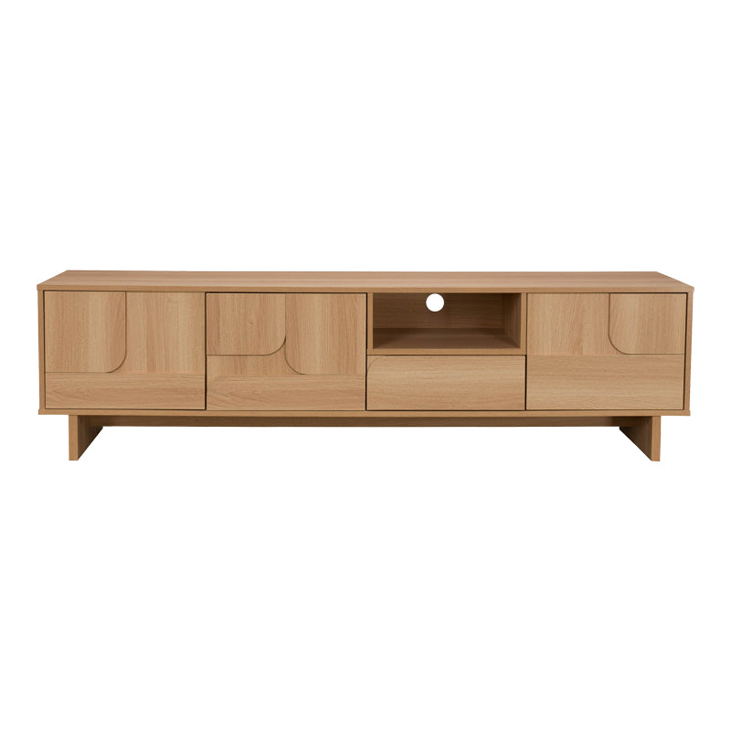 Έπιπλο τηλεόρασης Jenfia 4Life mdf σε φυσική απόχρωση 180x39x45,5εκ