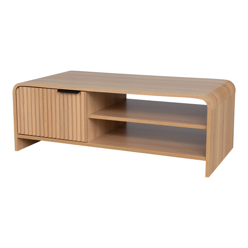 Τραπέζι σαλονιού Kelba 4Life mdf σε φυσική απόχρωση 100x50x35,5εκ