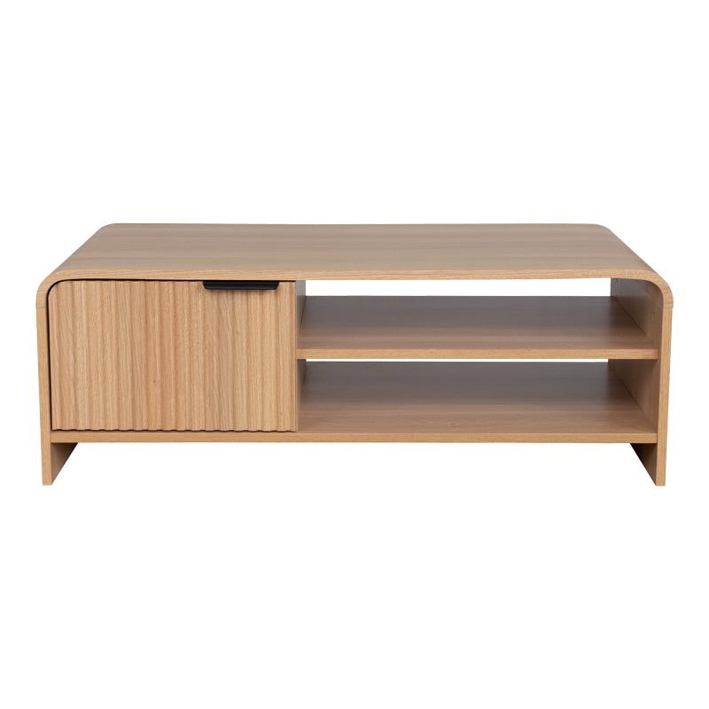 Τραπέζι σαλονιού Kelba 4Life mdf σε φυσική απόχρωση 100x50x35,5εκ