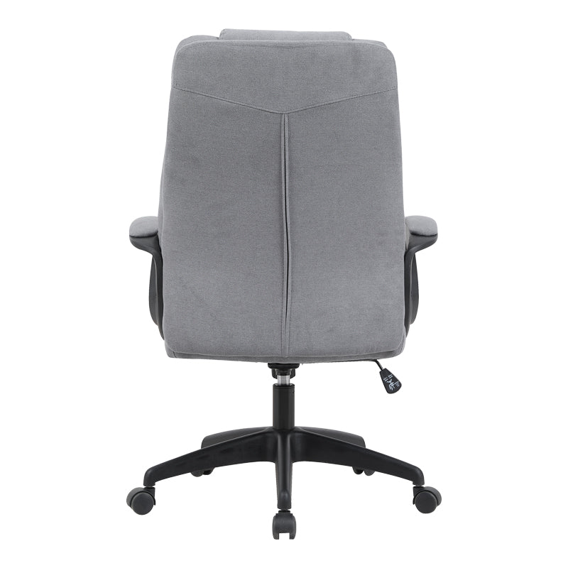 Καρέκλα γραφείου διευθυντή Kamora pakoworld ύφασμα ανθρακί 66x67x103-111εκ
