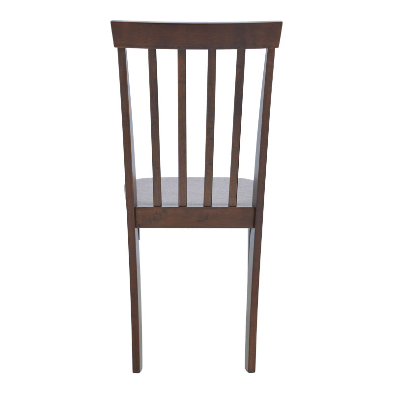 Καρέκλα Houston pakoworld rubberwood σε καρυδί απόχρωση 40x49x94εκ