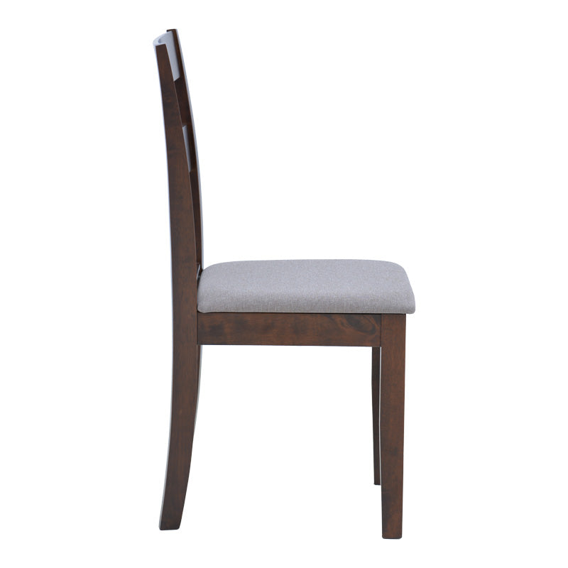 Καρέκλα Dallan pakoworld rubberwood σε καρυδί απόχρωση 40x47.5x89εκ