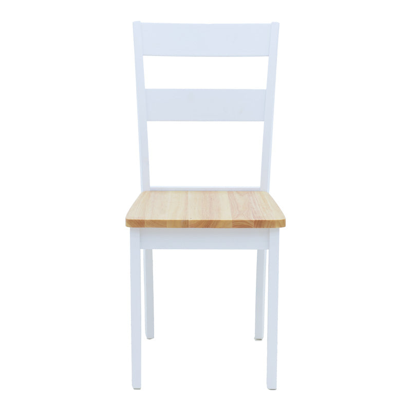 Καρέκλα York pakoworld σε λευκή-φυσική απόχρωση 39.5x47.5x89εκ