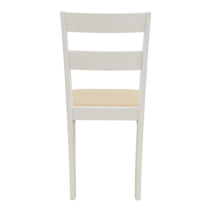 Καρέκλα Dallan pakoworld rubberwood λευκό 40x47.5x89εκ