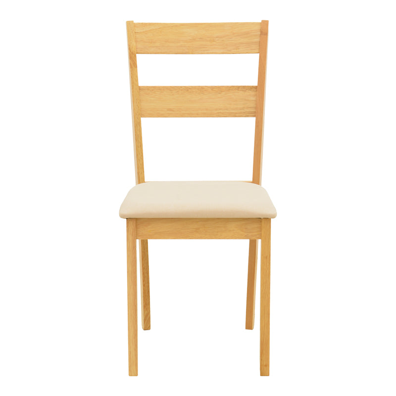 Καρέκλα Dallan pakoworld rubberwood σε φυσική απόχρωση 40x47.5x89εκ