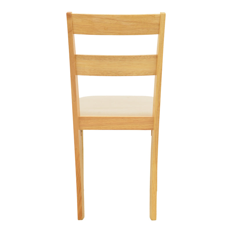 Καρέκλα Dallan pakoworld rubberwood σε φυσική απόχρωση 40x47.5x89εκ
