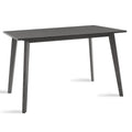 Τραπέζι Benson pakoworld MDF σε rustic grey απόχρωση 120x75x75εκ