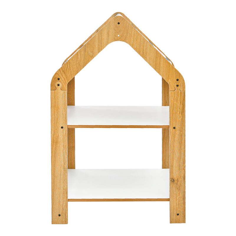 Ραφιέρα τ. Montessori Zoilen pakoworld φυσικό-λευκό-μπλε mdf 50x30x80εκ