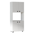 Στήλη Guzel pakoworld σε λευκή απόχρωση 60x31.4x140εκ