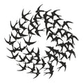 Διακοσμητικό τοίχου Swarm pakooworld μαύρο μεταλλικό Φ50x0,15εκ