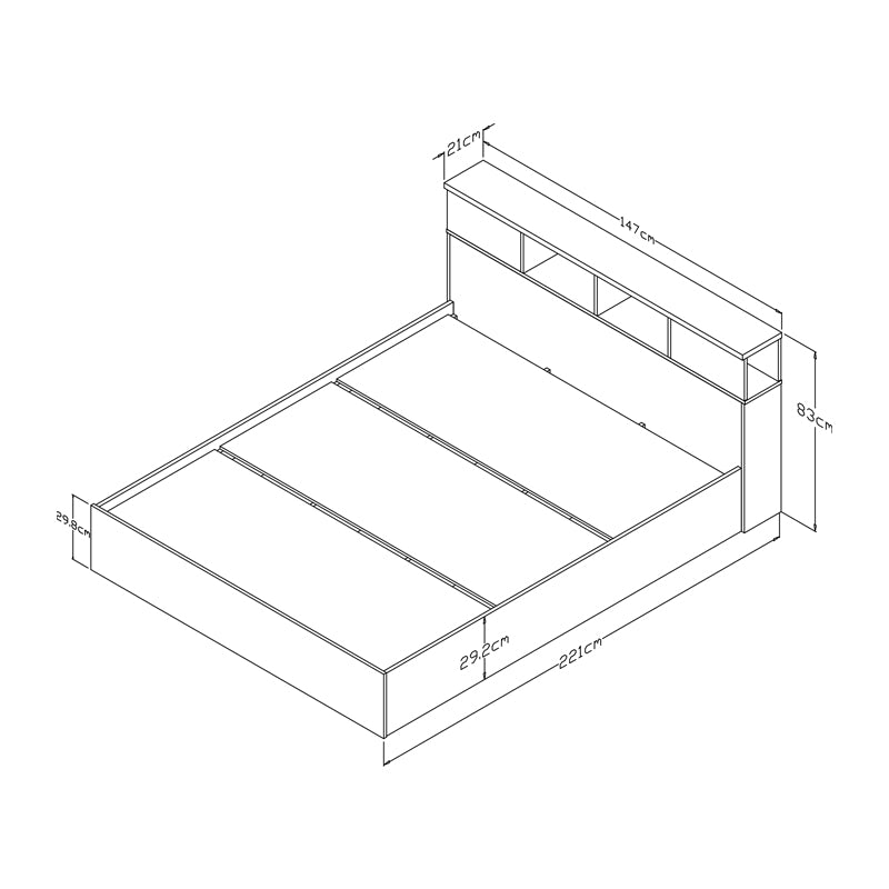 Κρεβάτι OLYMPUS pakoworld σε χρώμα castillo-toro 140x200εκ