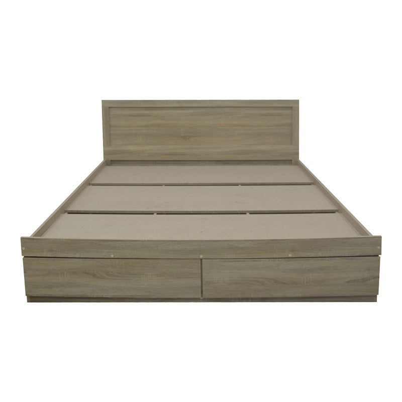 Κρεβάτι Olympus pakoworld με συρτάρι σε sonoma απόχρωση 160x200εκ