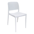 Καρέκλα Fenxy pakoworld pp σε λευκή απόχρωση 38x42x77εκ