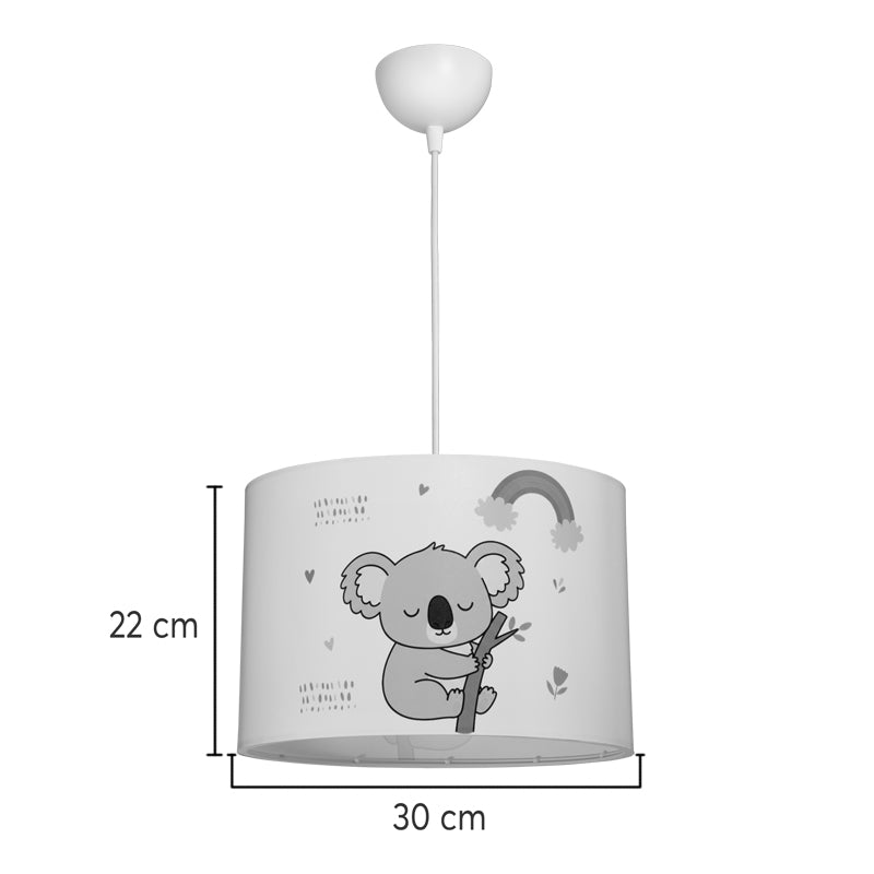Παιδικό φωτιστικό οροφής Koala pakoworld led E27 πολύχρωμο PVC Φ30x20εκ