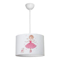 Παιδικό φωτιστικό οροφής Ballerina pakoworld led E27 πολύχρωμο PVC Φ30x20εκ