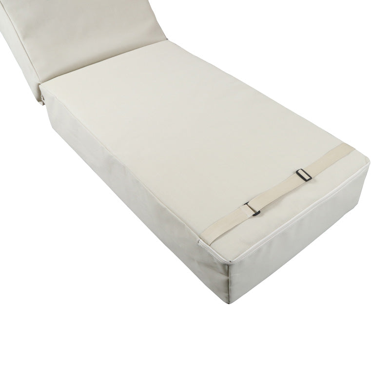 Μαξιλάρι Vertian pakoworld textilene σε μπεζ απόχρωση 58x190x20εκ