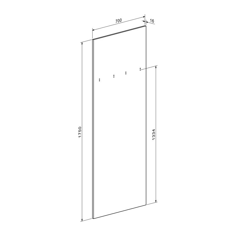 Έπιπλο εισόδου Ansia pakoworld καρυδί oak 210x44,7x175εκ