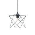 Φωτιστικό οροφής Langit pakoworld Ε27 μέταλλο μάυρο 18x18x65εκ